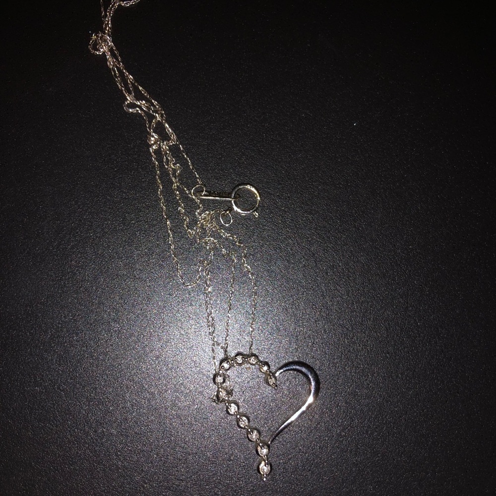 Kay Heart pendant 10k white gold necklace